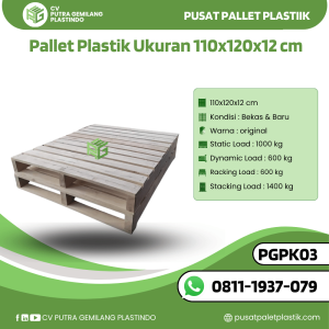 Pallet Kayu Bekas/Baru Ukuran 110x120x12 cm - PGPK03