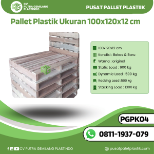 Pallet Kayu Bekas/Baru Ukuran 100x120x12 cm - PGPK04