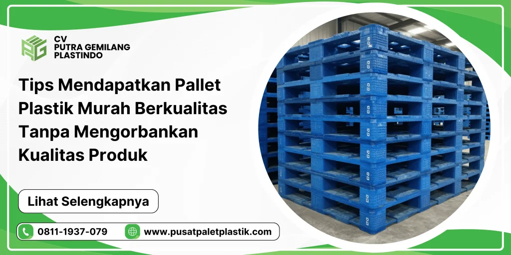 Tips Mendapatkan Pallet Plastik Murah Berkualitas Tanpa Mengorbankan Kualitas Produk